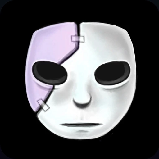 Иконка игры Sally Face: белый лицевой протез Сала